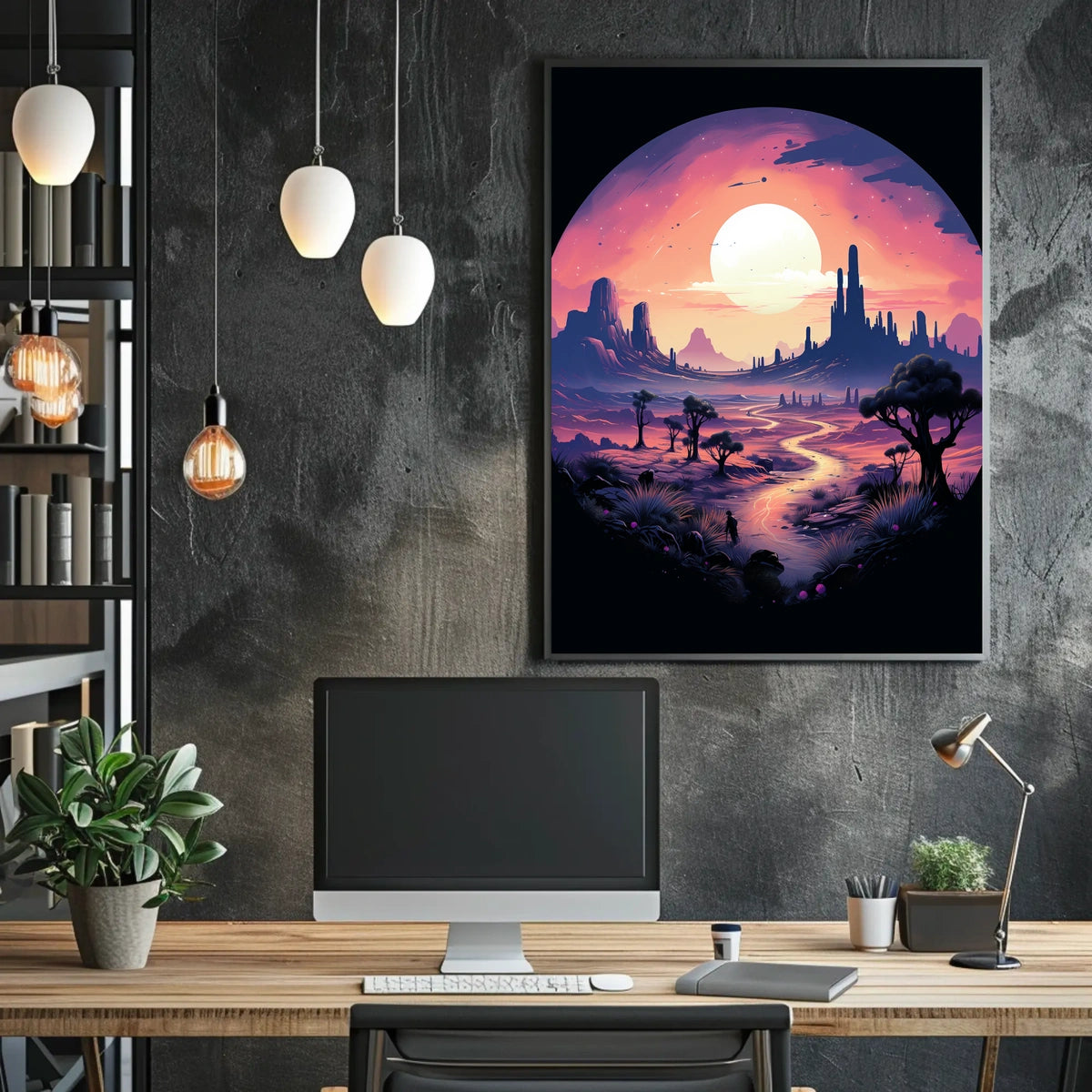Dreamscape At Dusk Poster
