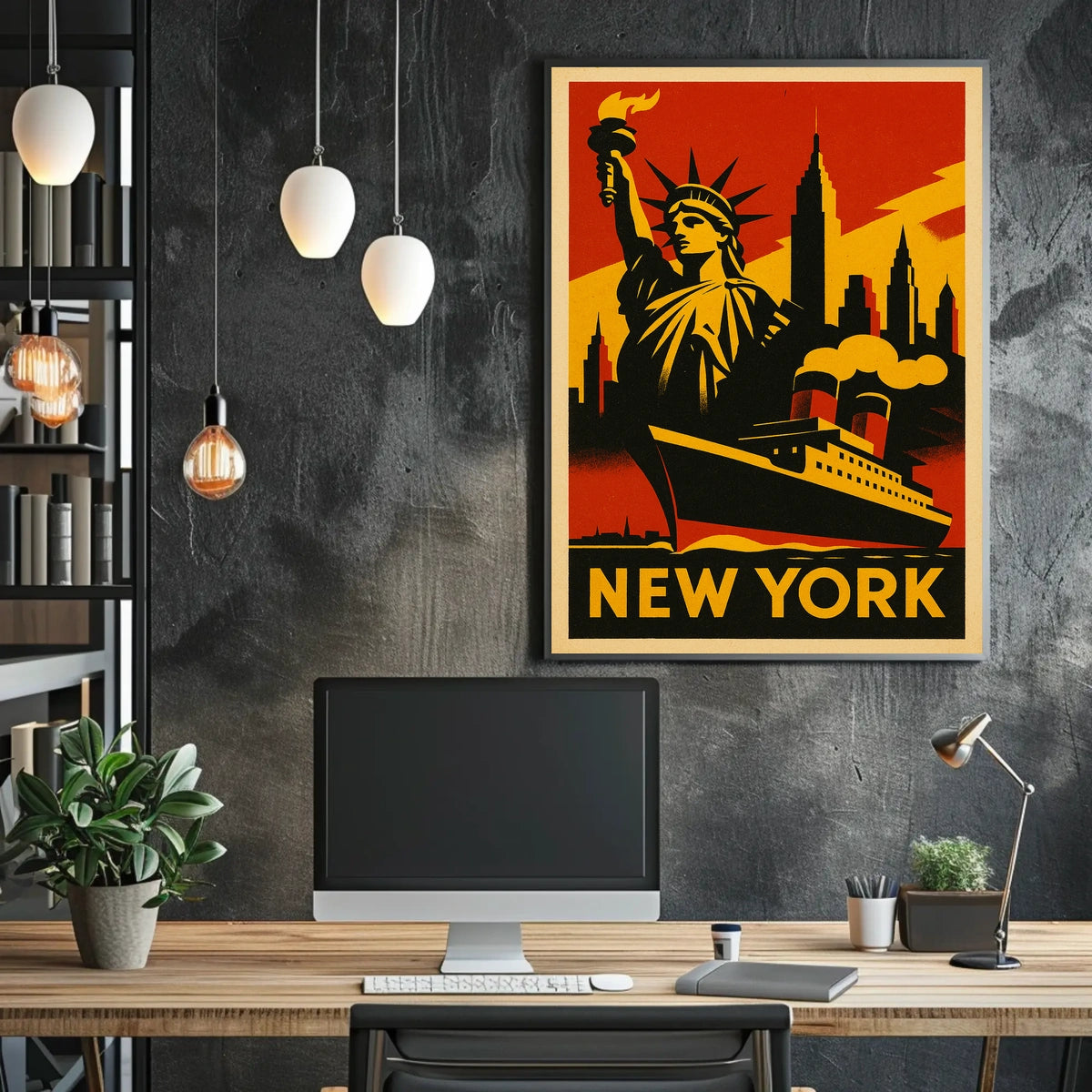 New York City Iconic Landmarks Poster