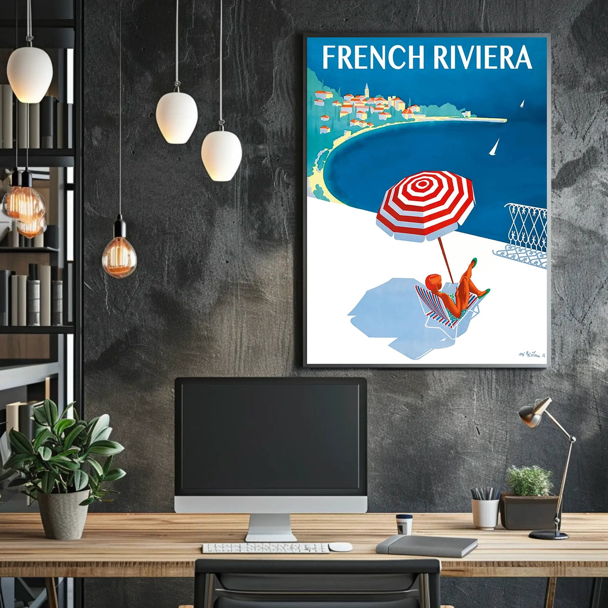 French Riviera Getaway Poster