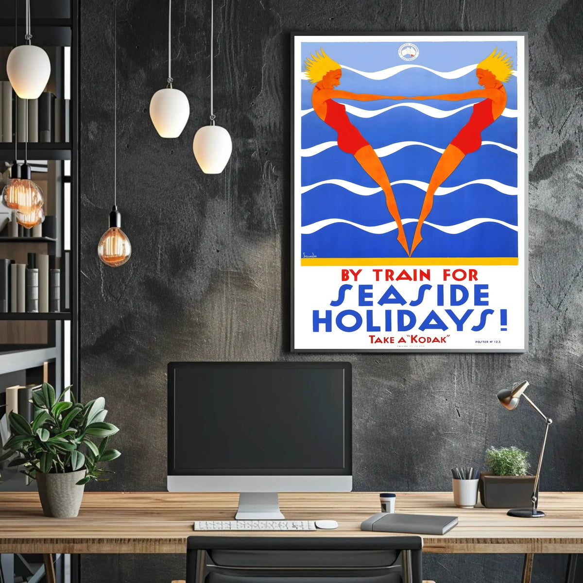 Seaside Holidays By Train Poster