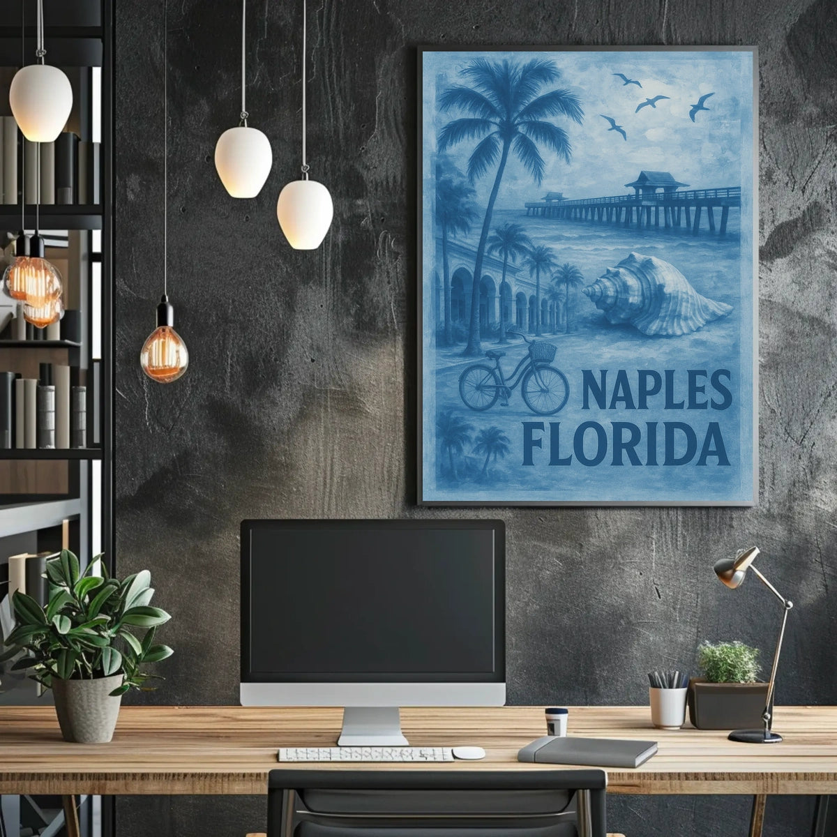 Naples Florida Coastal Serenity Poster For Home Decor