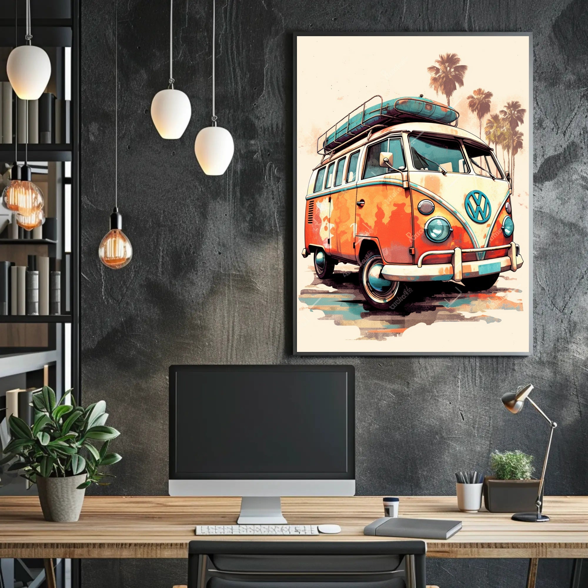 Vintage Road Trip Vibes Poster