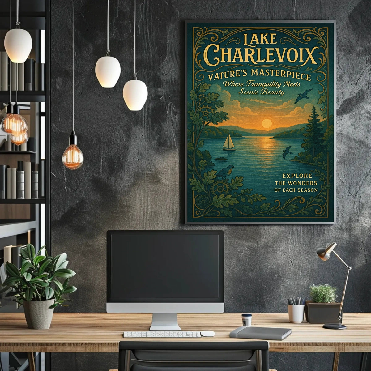 Lake Charlevoix NatureS Masterpiece Poster