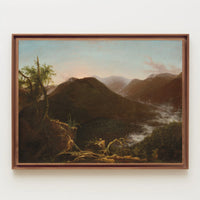 Mountain Serenity Sunset Landscape: National Park Poster