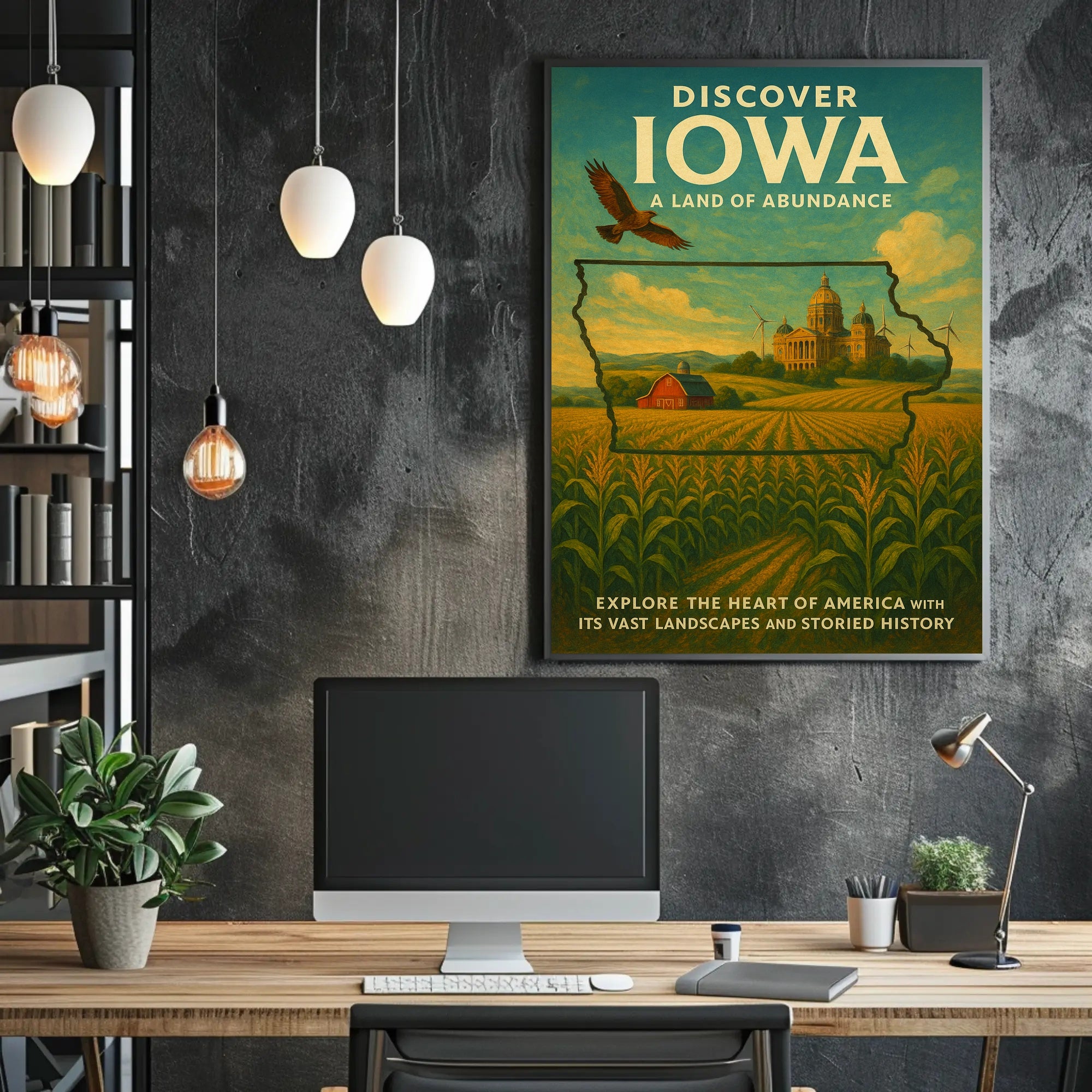 Discover Iowa A Land Of Abundance Poster
