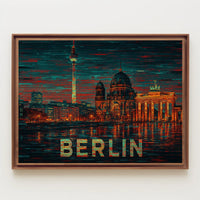 Berlin Skyline Art Poster