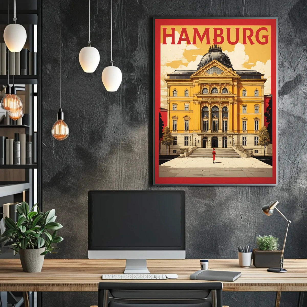 Hamburg Architectural Elegance Poster