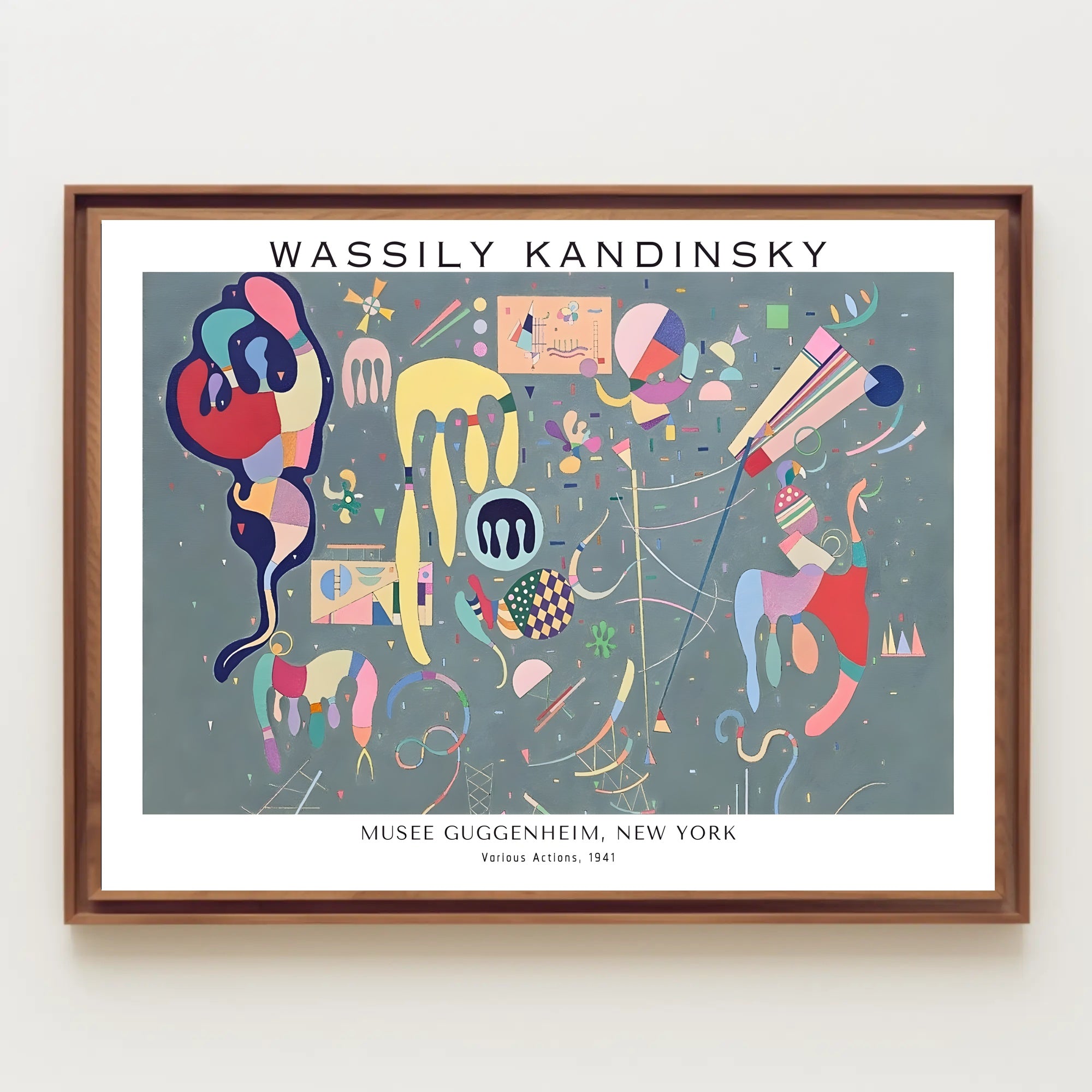 Wassily Kandinsky Various Actions Poster