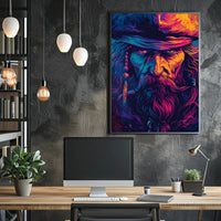 Pirate Adventure Vibrant Art Poster for Fantasy Lovers PosterGoat