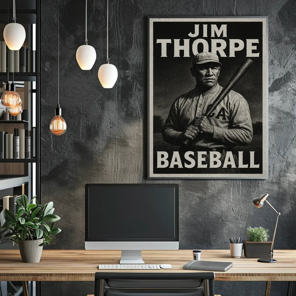 Abstract Baseball Celebration Art Poster