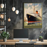 Majestic Ocean Liner Poster