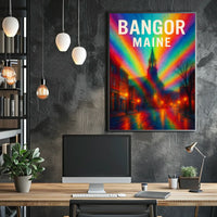 Bangor, Maine A Vibrant Impression Poster
