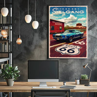 Journey Through Route 66 Poster