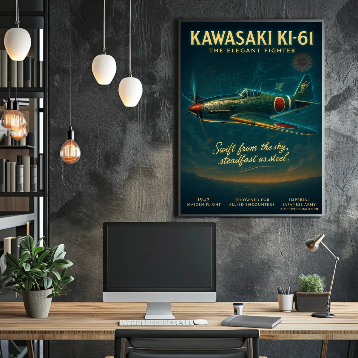 Kawasaki Ki-61 The Elegant Fighter Poster