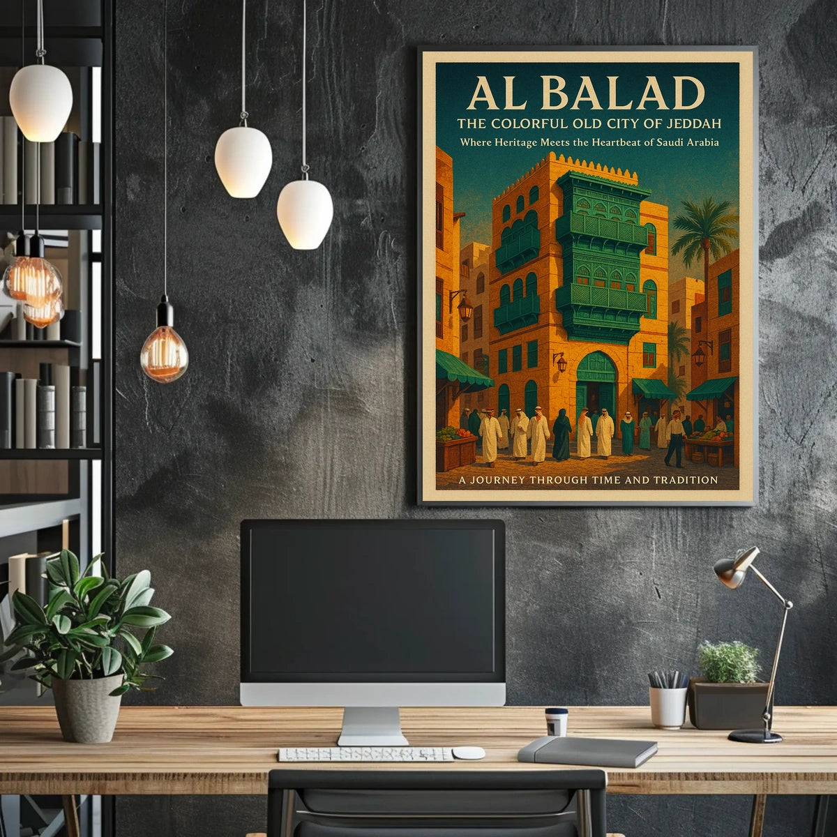 Al Balad The Colorful Old City Of Poster