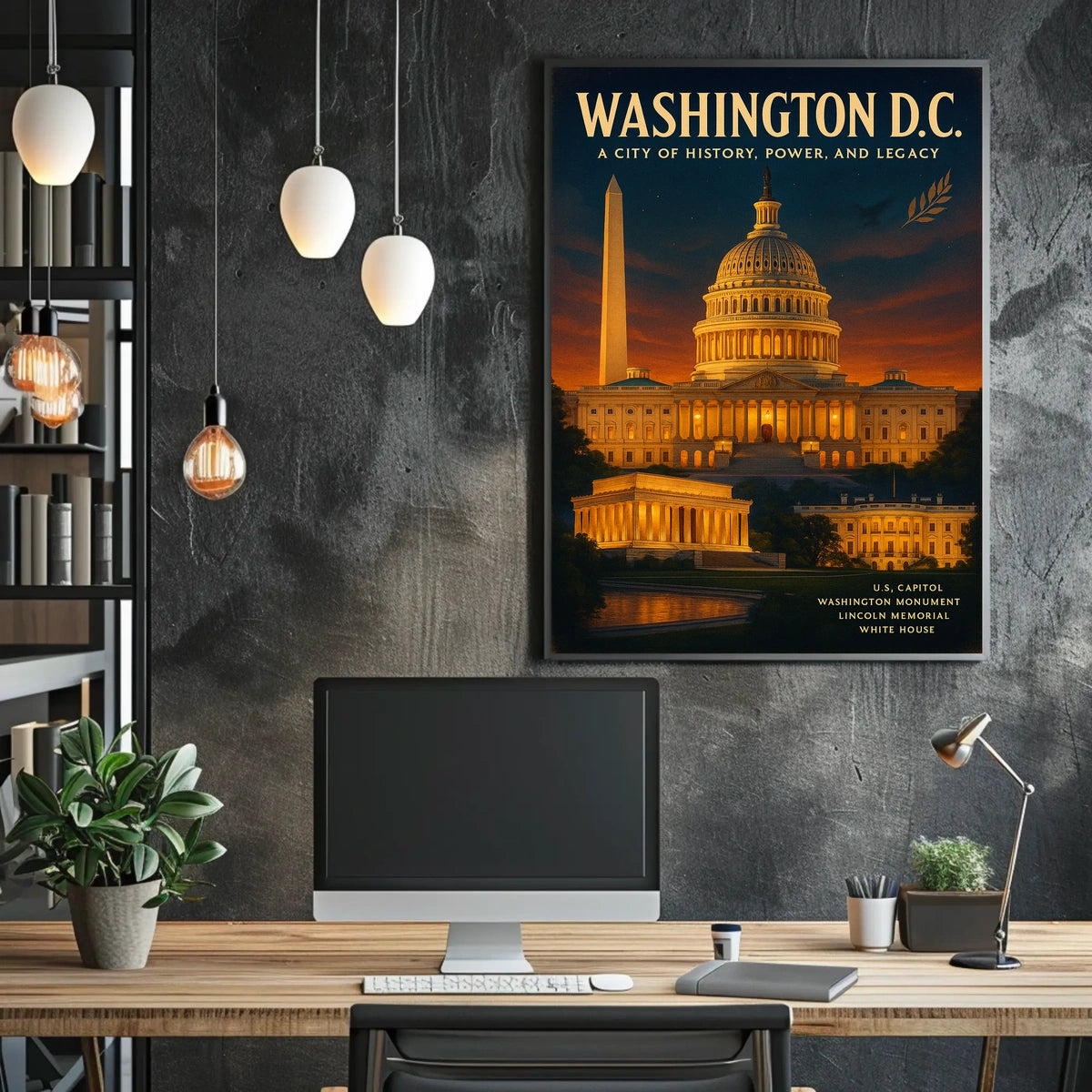 Washington D.C. A City of History Poster