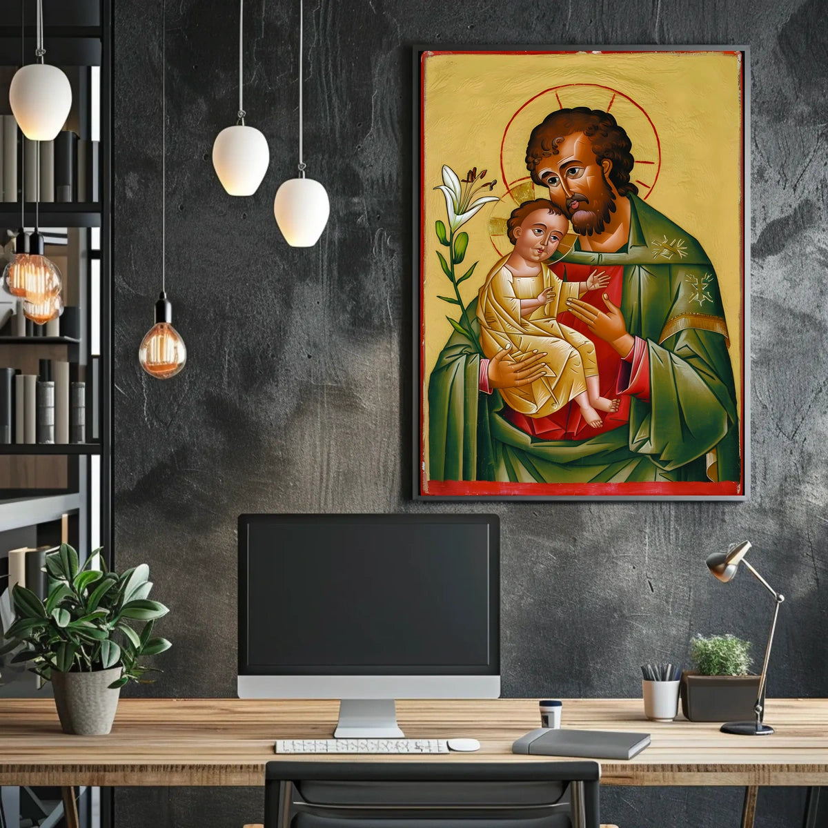 Iconic Embrace Poster