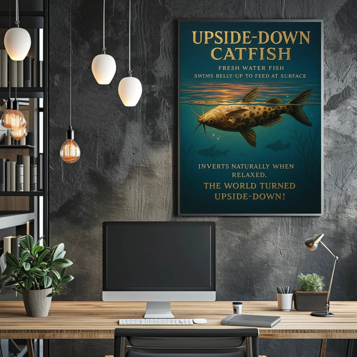 Upside-Down Catfish Poster