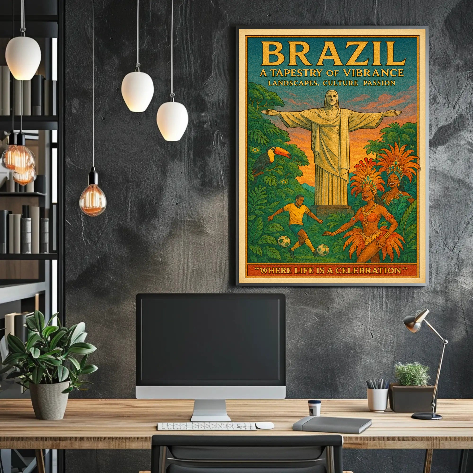 Brazil A Tapestry of Vibrance Poster