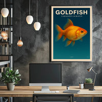 Goldfish Carassius Auratus Poster PosterGoat