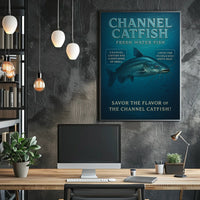 Channel Catfish Fresh Water Delight Poster