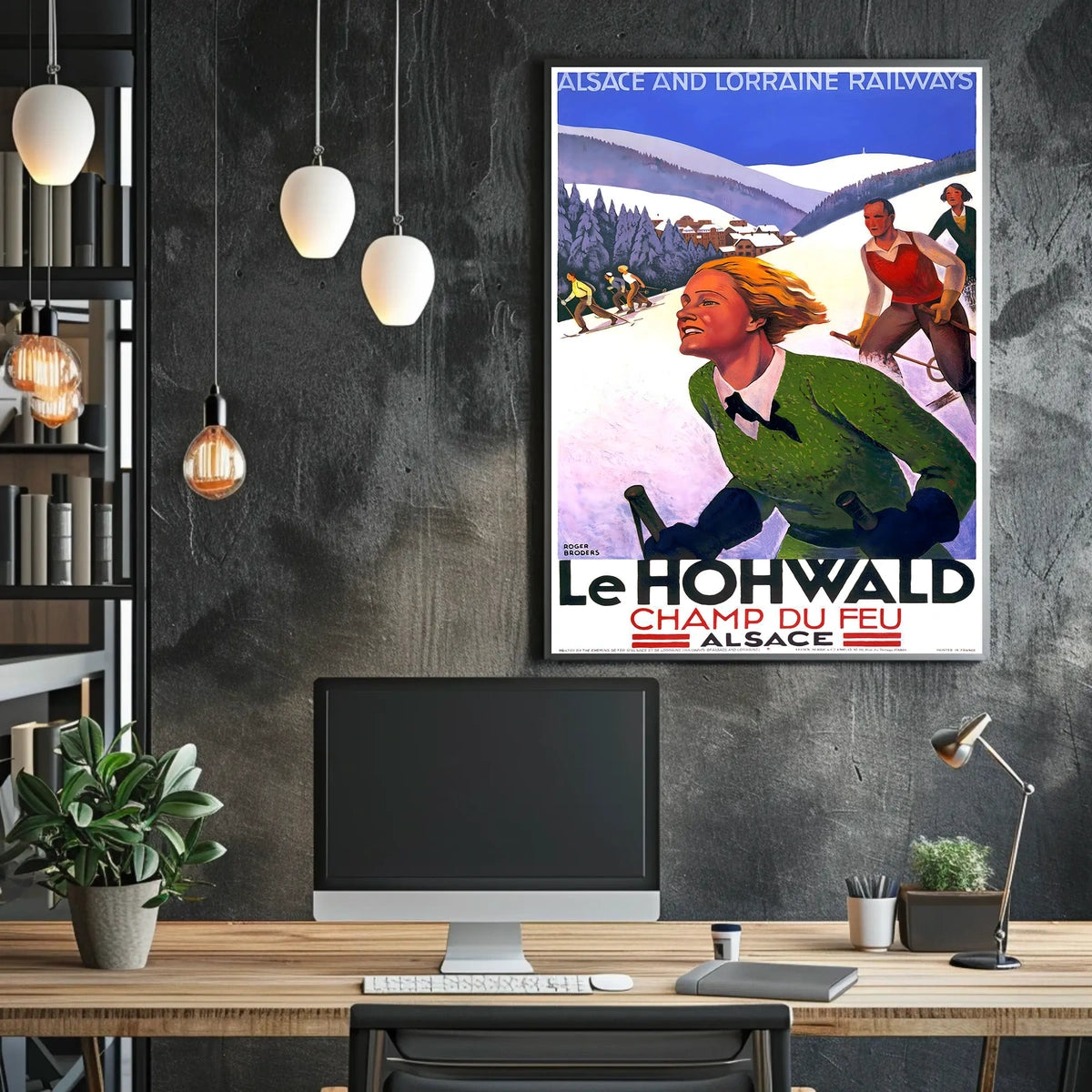 Champ Du Feu Alsace Winter Sports Poster