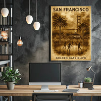 San Francisco Golden Gate Glow Poster