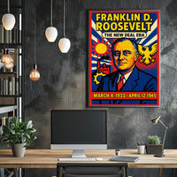 Franklin D. Roosevelt The New Deal Era Poster PosterGoat