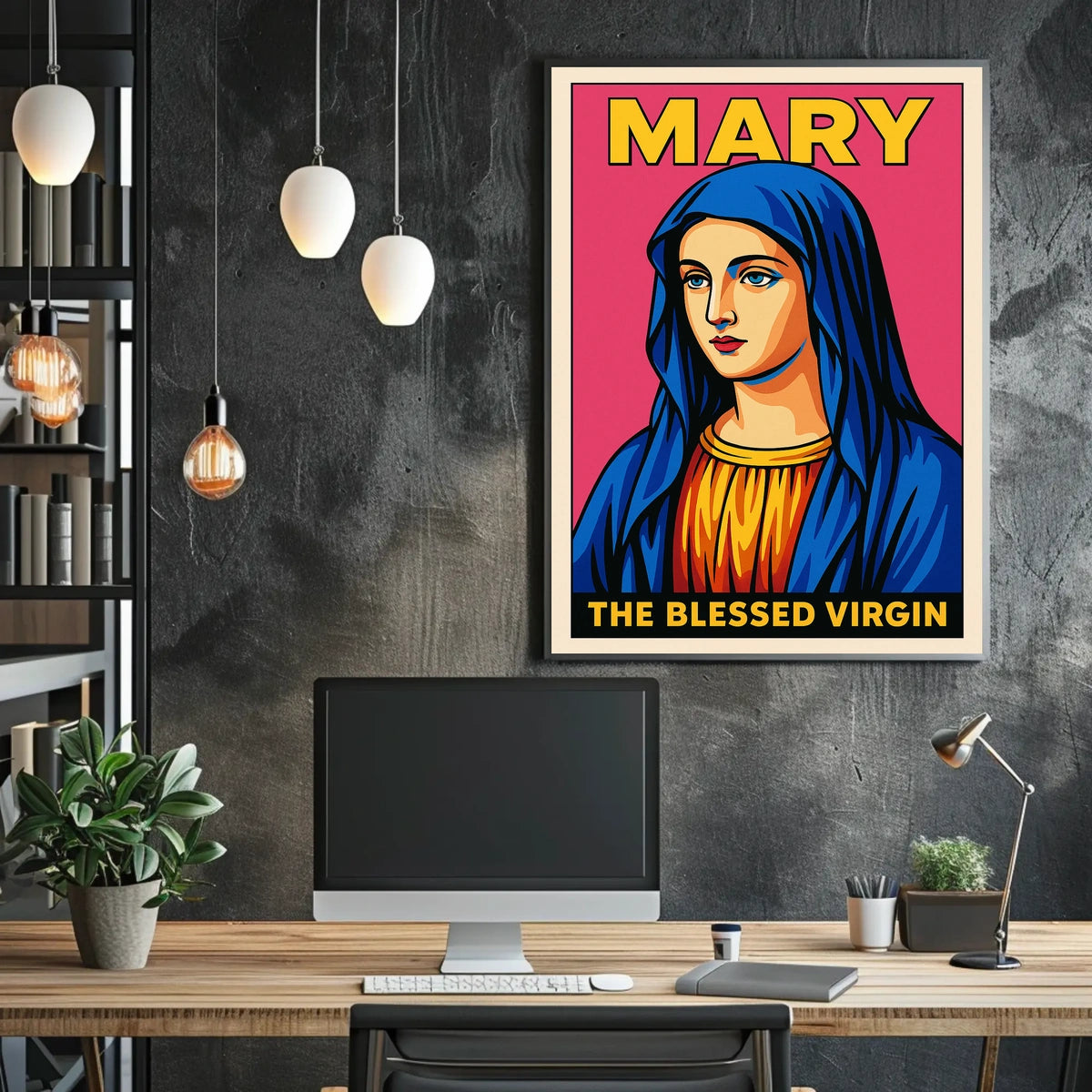 The Blessed Virgin Mary Pop Art Poster