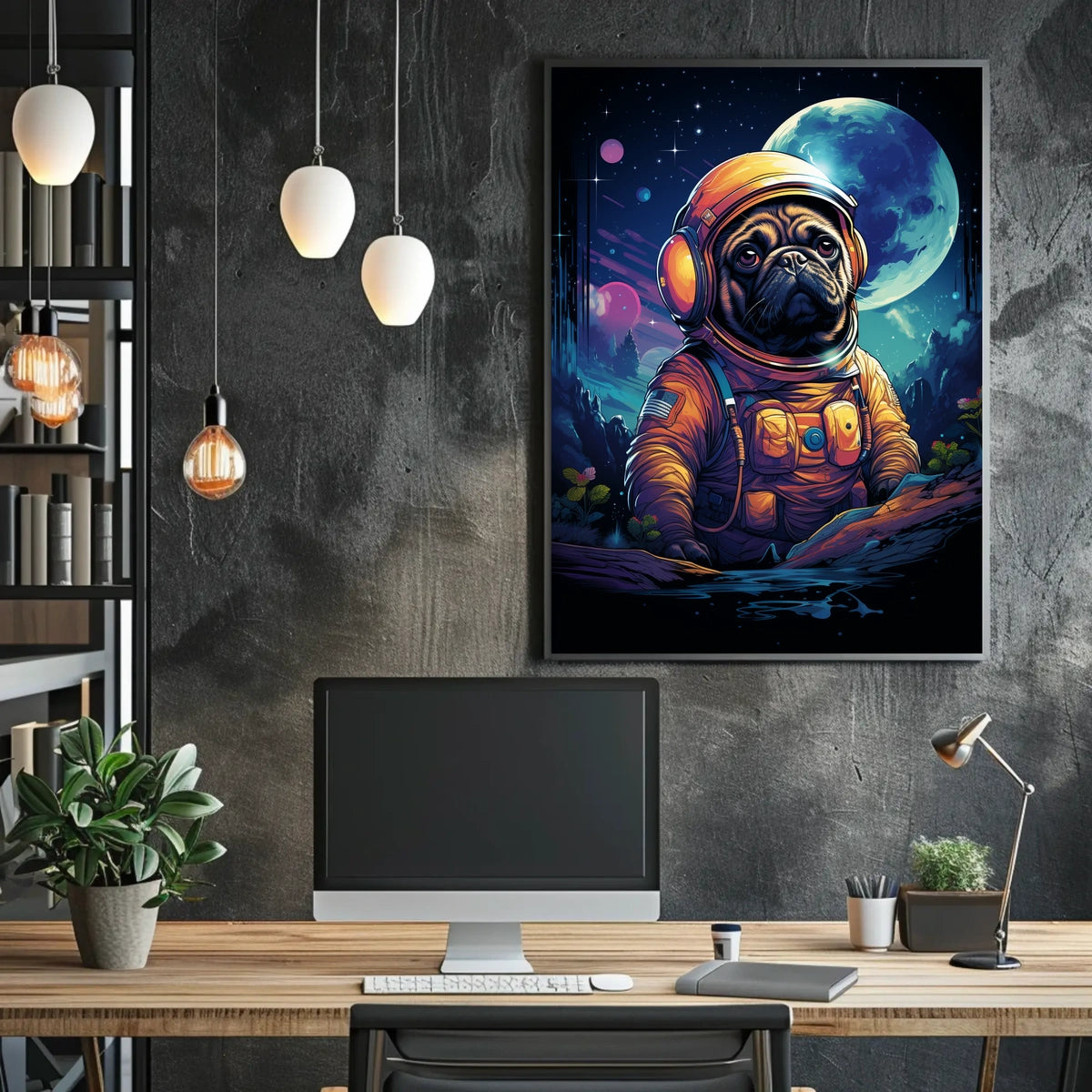 Cosmic Canine Adventure Poster