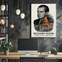 Richard Nixon 37th President of the United States Reflections Poster