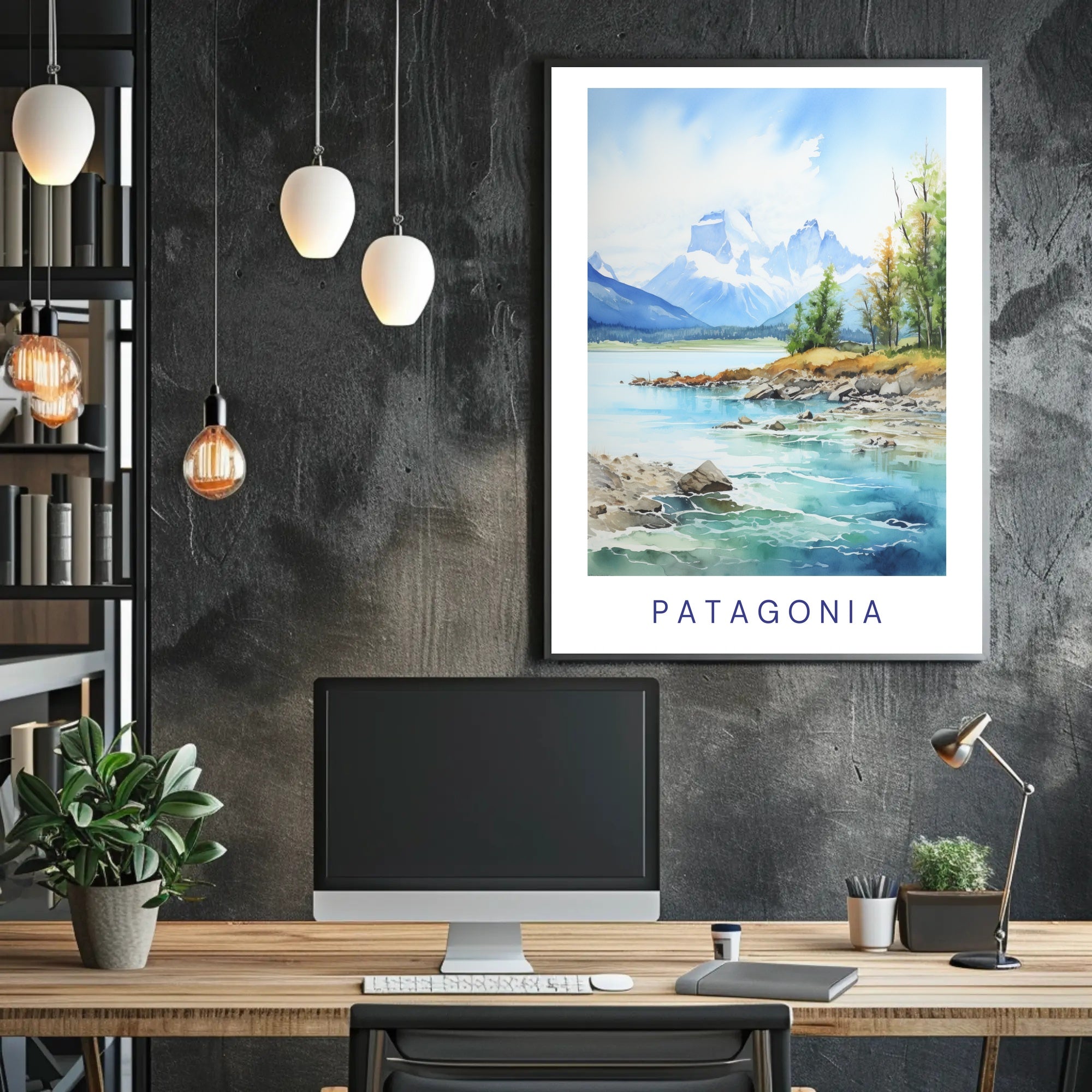 Patagonian Landscape Scenic View National Park Poster PosterGoat