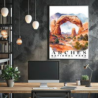 Arches Watercolor Wall Art Poster