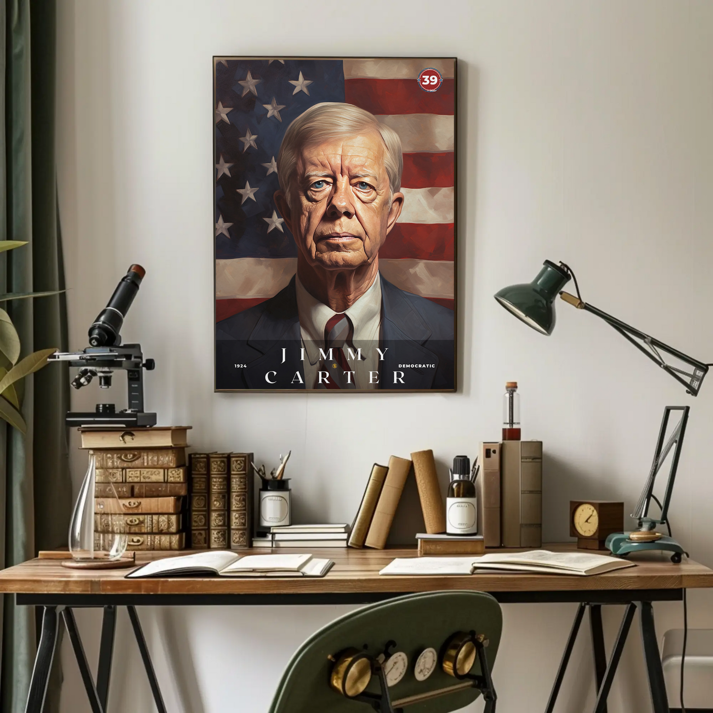 Jimmy Carter 39th President Of The United States Portrait