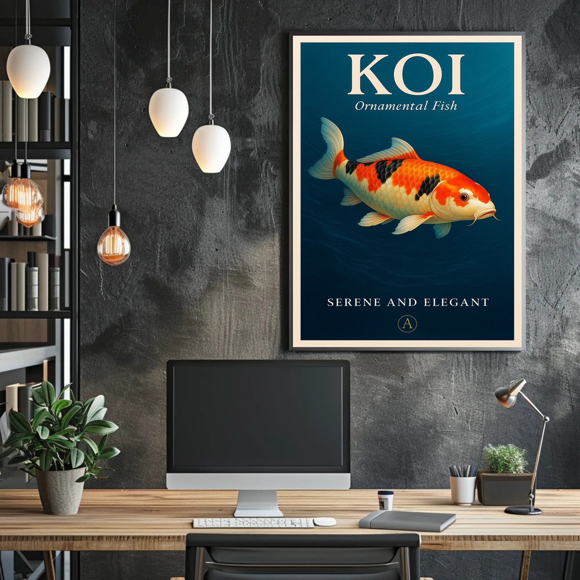 Koi Ornamental Fish Poster PosterGoat