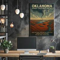 Oklahoma Where Lakes Meet The Sky Poster