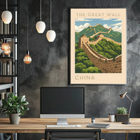 The Great Wall of China Travel Scenic Poster