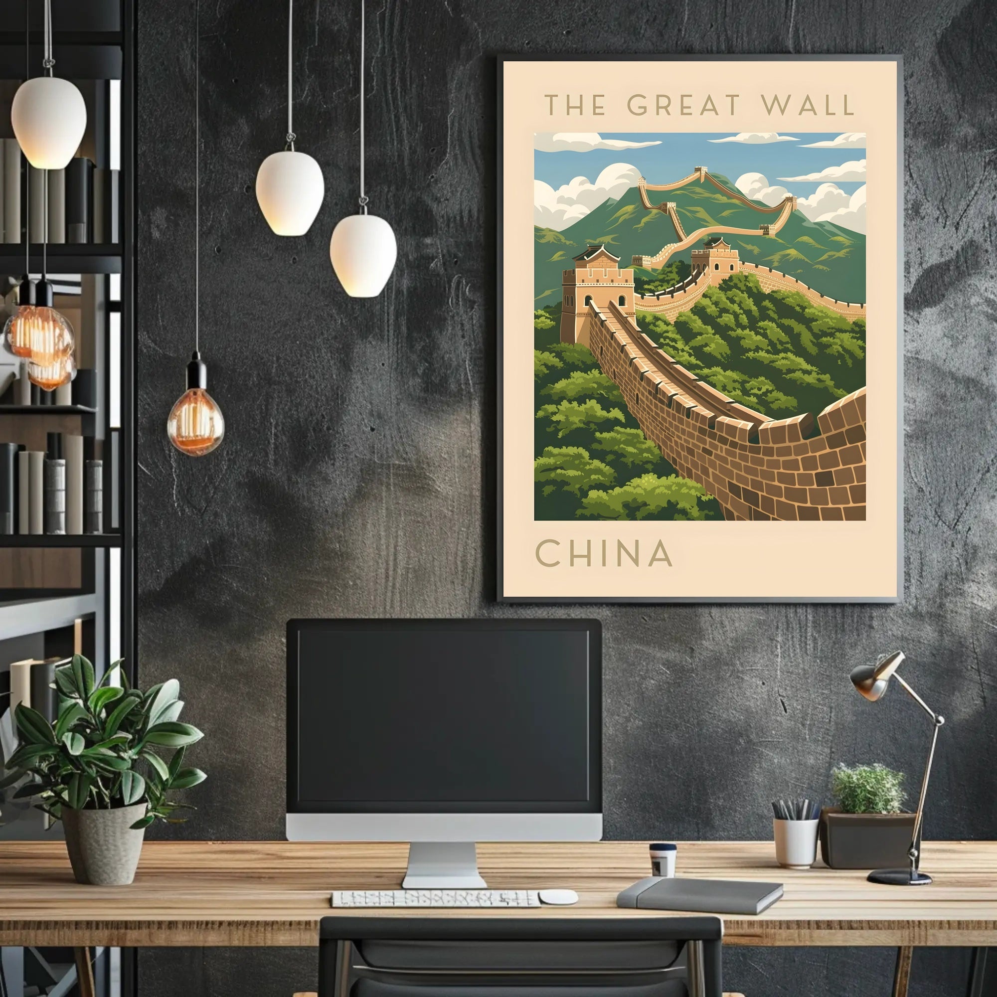 The Great Wall of China Travel Scenic Poster