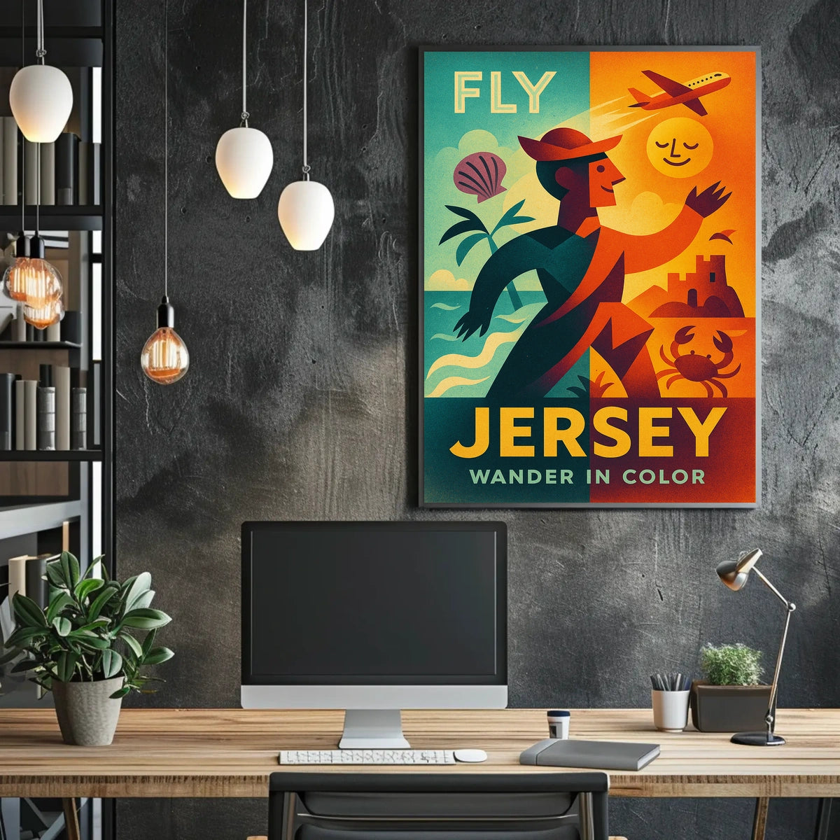 Fly Jersey Wander In Color Poster
