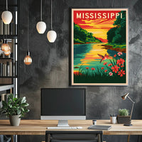 Mississippi Nature Scene Poster