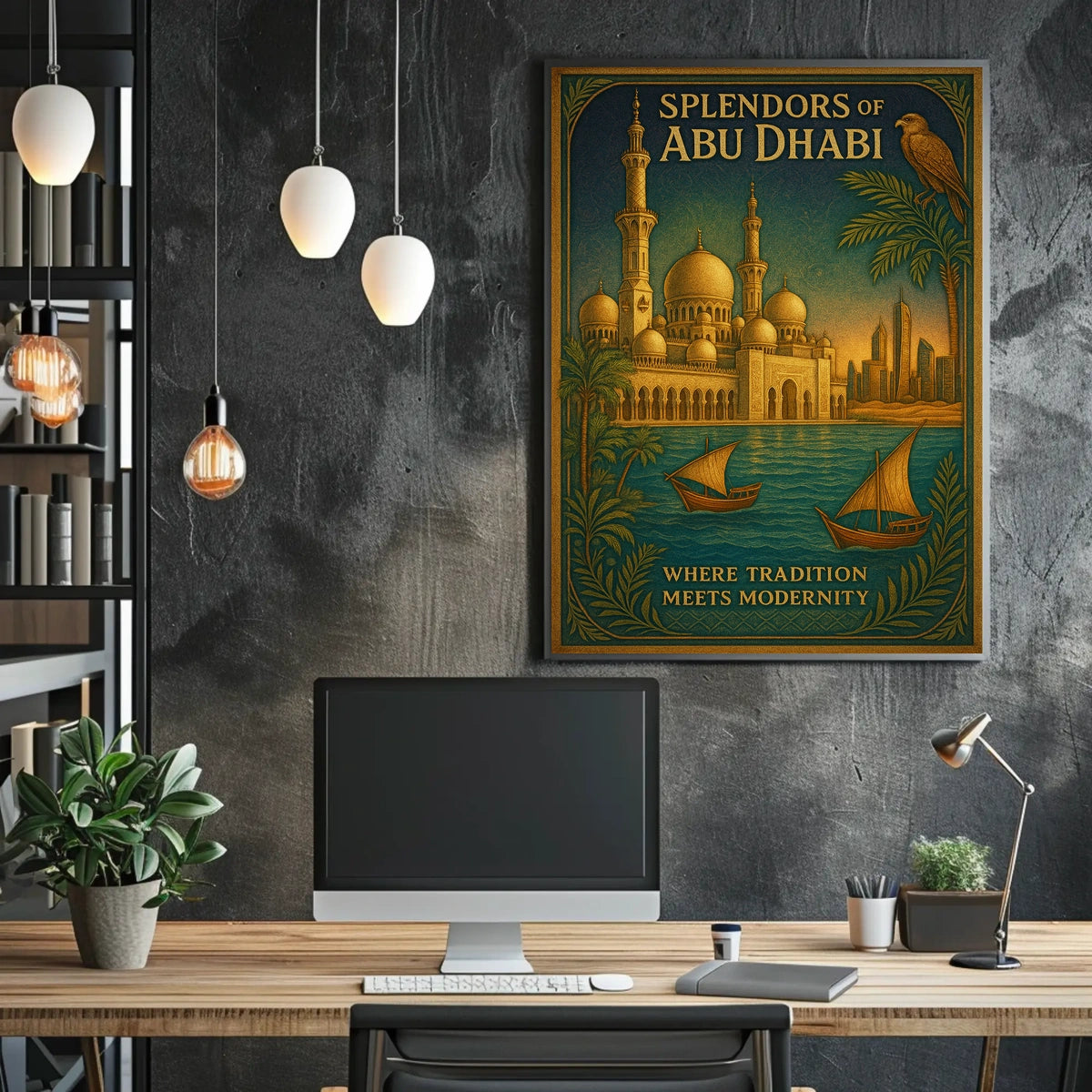 Abu Dhabi Architectural Splendor Poster