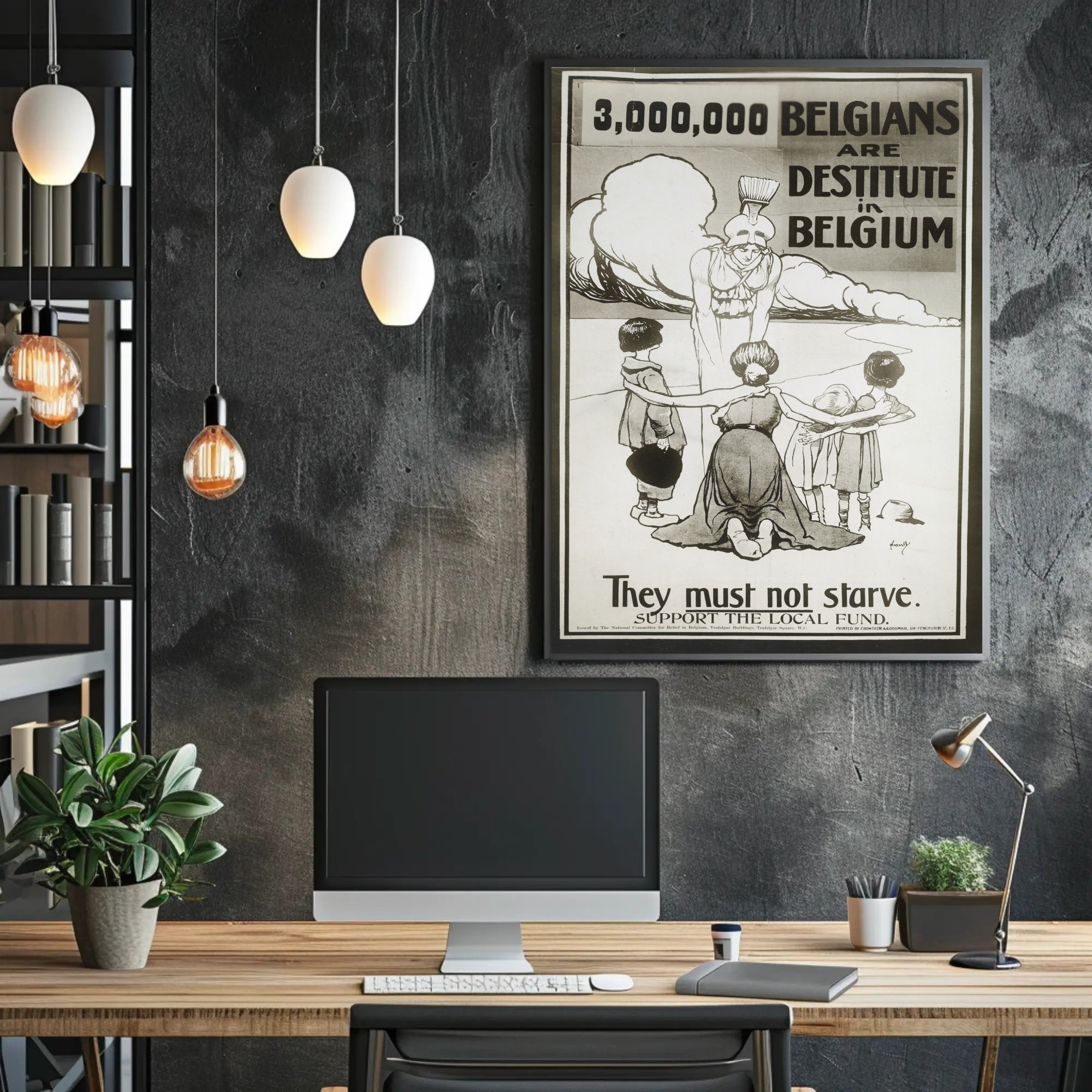 Belgium Relief Effort Compassionate Propaganda Poster PosterGoat