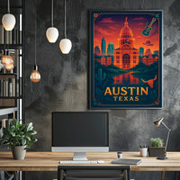 Austin's Vibrant Spirit Poster
