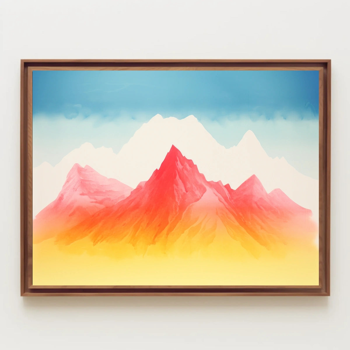 Vibrant Peaks Poster