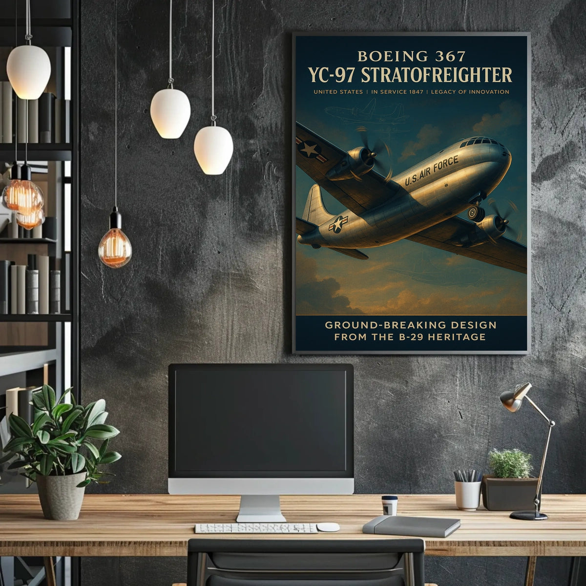 Boeing 367 YC-97 Stratofreighter Poster