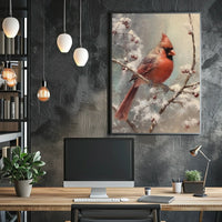 Winter Cardinal Poster