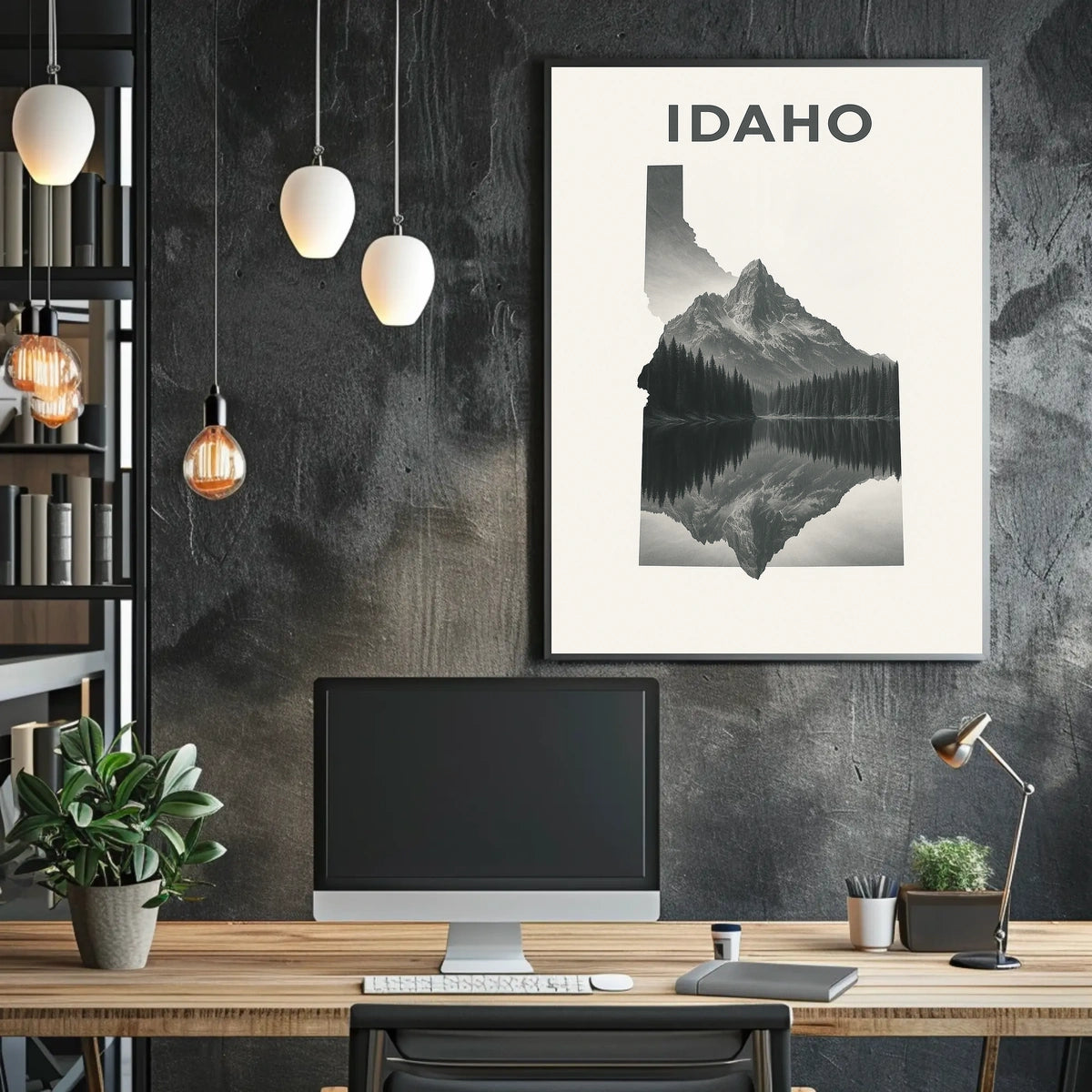 Idaho Landscape Art Poster