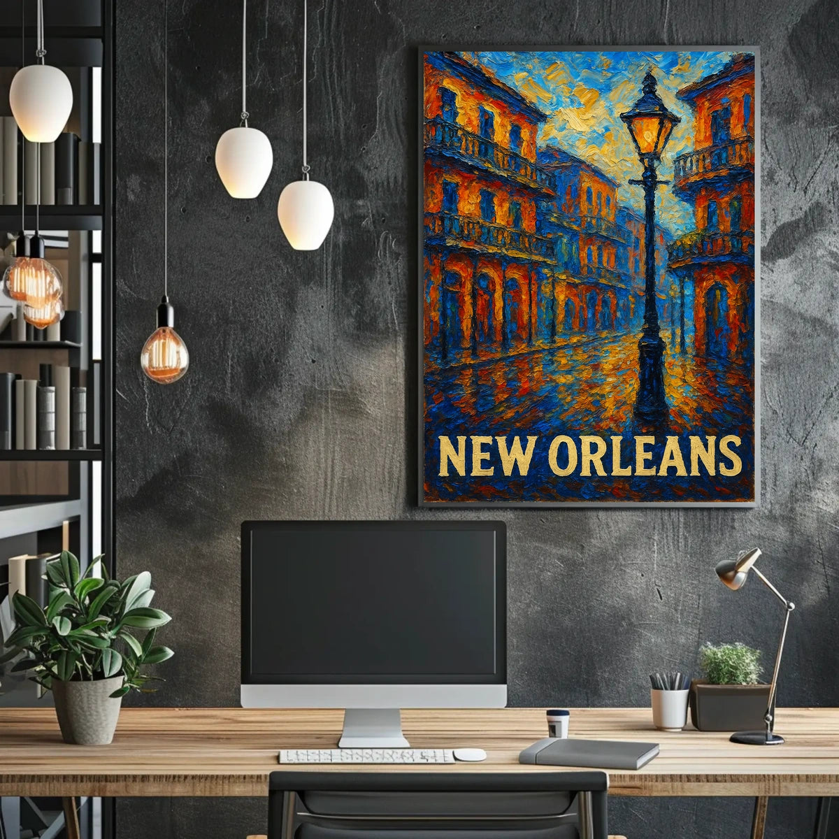 New Orleans A Vibrant Evening Poster