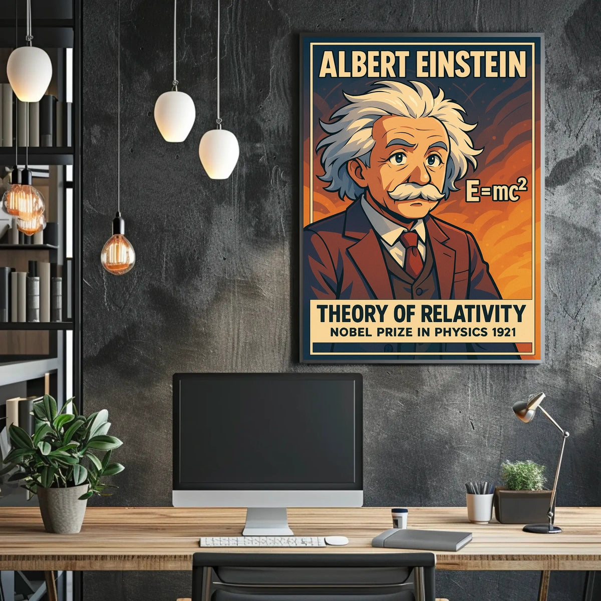Albert Einstein Theory Of Relativity Poster