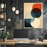 Abstract Geometric Harmony Abstract Poster